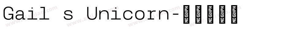 Gail s Unicorn字体转换